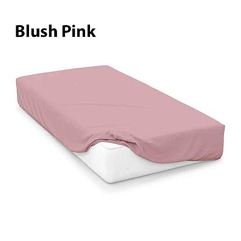 Blush Pink 15" Extra Deep Egyptian Cotton Fitted Sheets