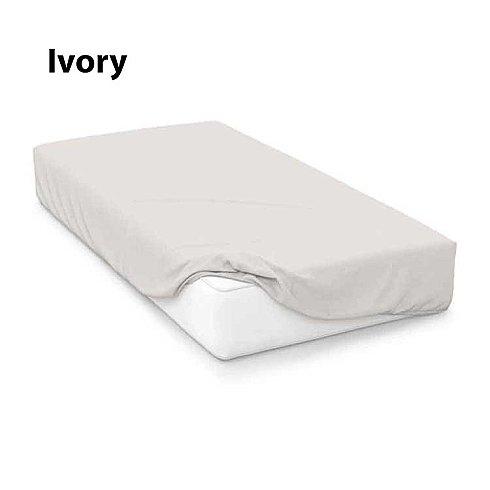 Ivory 15" Extra Deep Egyptian Cotton Fitted Sheets